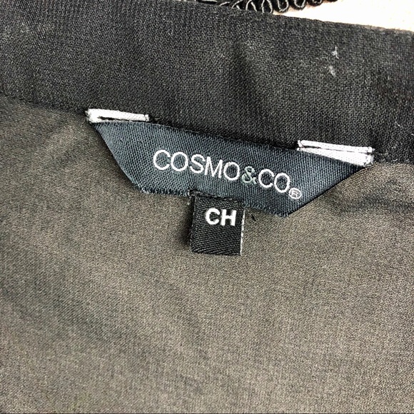 Cosmo&Co Sheer Zipper Blouse - Picture 4 of 5